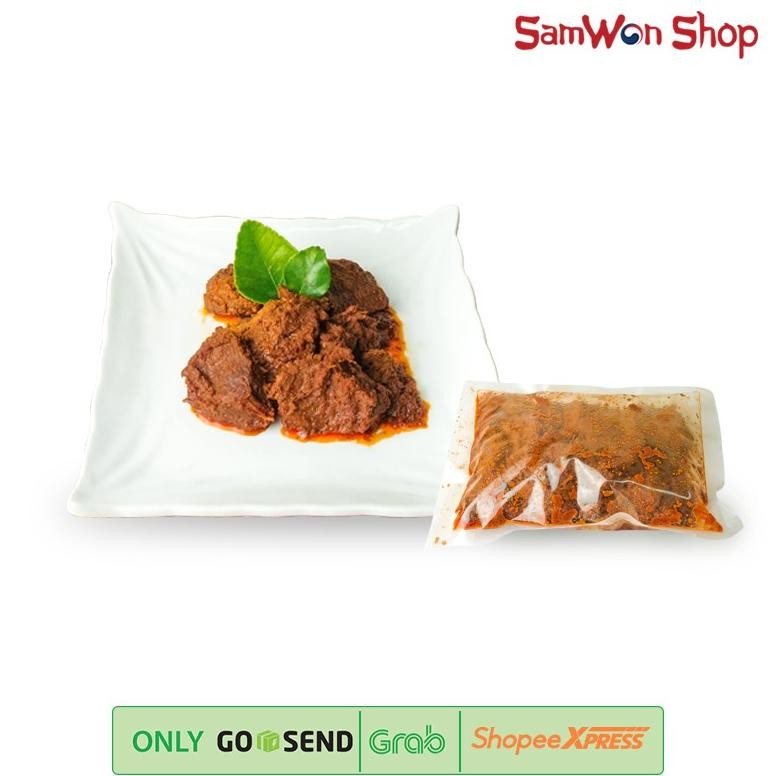 

FROZEN RENDANG DAGING SAPI SENGKEL EMPUK 300GR - HALAL MURAH DAN LEZAT