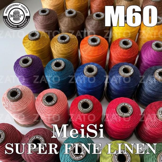 

baru m60 link ke 1 - meisi super fine linen wax threads i benang kulit