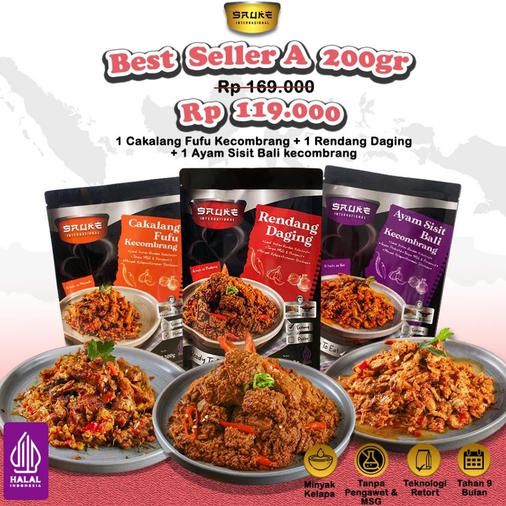 

SAUKE Paket Best Seller Isi 3 Lauk Siap Saji