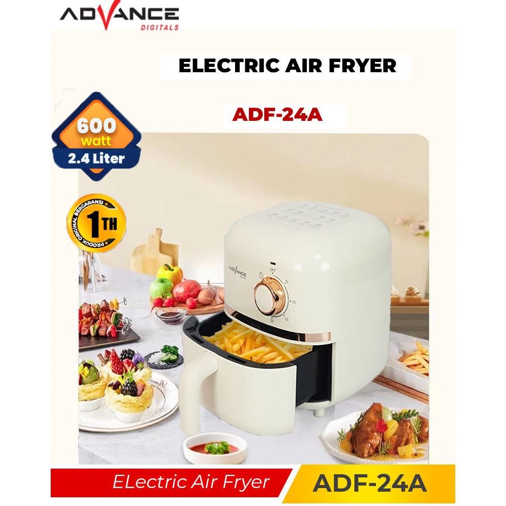 Bisa Dikirim Hari IniAir Fryer Advance Low Watt 600W Penggorengan Penggorengan Tanpa Minyak