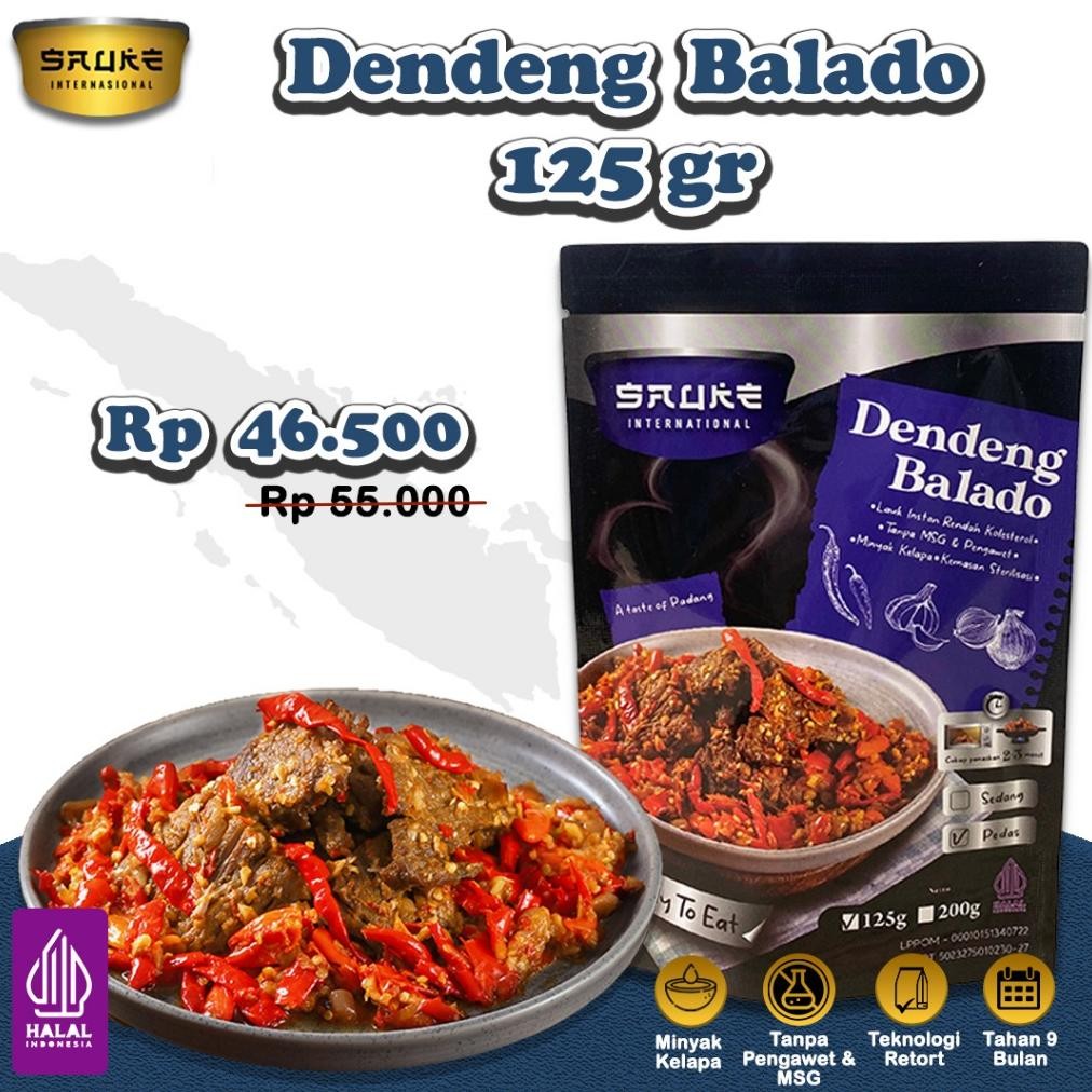 

SAUKE Dendeng Sapi Balado Lauk Siap Saji