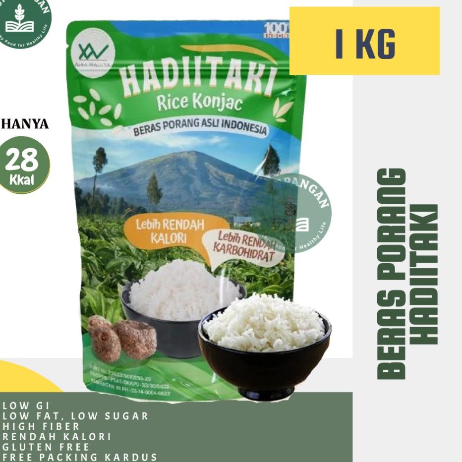 

Hadiitai Bera Porang 1 G Hiratai Onjac Rice Rendah Al