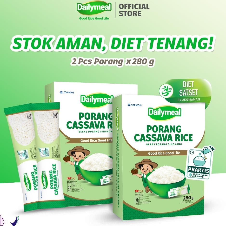 

Bundling Hemat Dailymeal 2 Pc Porang Caava Rice 280 G Arbo Lebih Ringan Untu Ehat