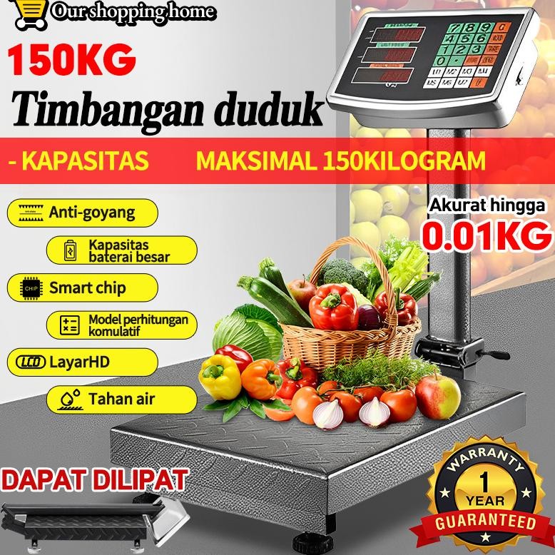 Digital Akurat Timbangan Elektrik Portabel 150KG / Timbangan Elektrik / Electrik platform scale 150k