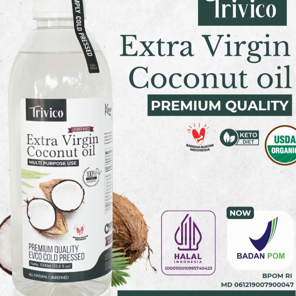 

Trivico Nya Vco Organi Virgin Coconut Oil 1 Liter Murni Elapa