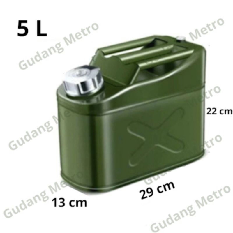 Jerigen bensin/Solar/cadangan Bahan bakar /5 Liter