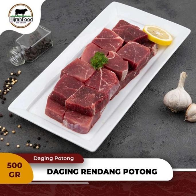 

Hijrahfood Daging Rendang Potong AUS Beef Rendang Portion Cutting