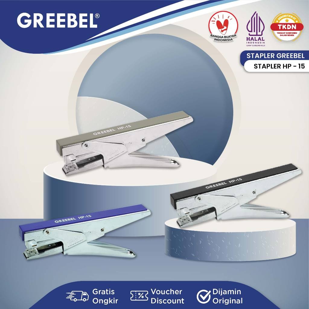 

GREEBEL STAPLER / STAPLES STEPLES HEKTER GREEBEL HP-15 / RUMAH ALAT TULIS