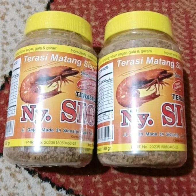 

terasi ny siok /trasi matang mateng terasi udang ny.siok 150gr toples BRS