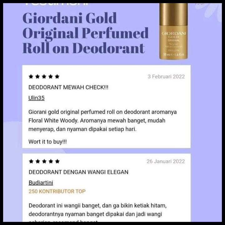 Terlaris Deodorant Giordani Gold Original/ Miss Giordani/ Mister Giordani Good Quality