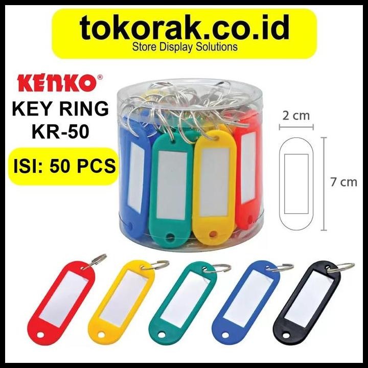 

Key Ring Kenko Gantungan Kunci Label Nama Kr 50 Pcs Name Tag Kr50 Best Seller