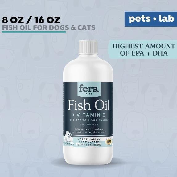 Fera Pet Organics Fish Oil EPA DHA Omega 3 Minyak Ikan Anjing Kucing