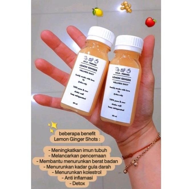 

Promo / Terlaris (5 botol) Lemon Ginger Wellness Shots Terbaik