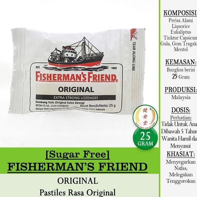 

Ready stock] FISHERMAN'S FRIEND isi 25 gram pastiles pelega tenggorokan