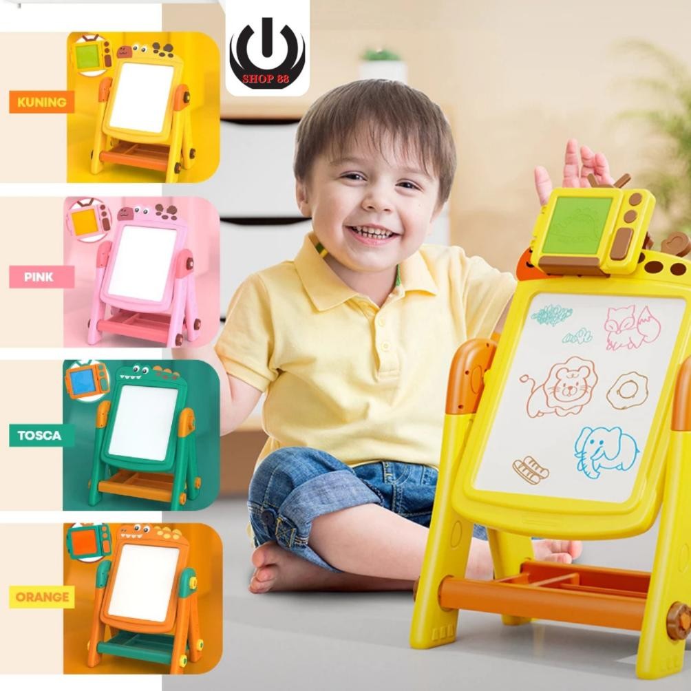 

READYYY PAPAN TULIS ANAK PAPAN LUKIS MAGNETIC BISA DISESUAIKAN DENGAN POSTUR TUBUH PREUM QUALITY