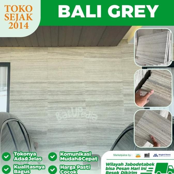 Spesial Batu Alam Dinding Bali Grey, Natural Stone Untuk Rumah Mewah Modern