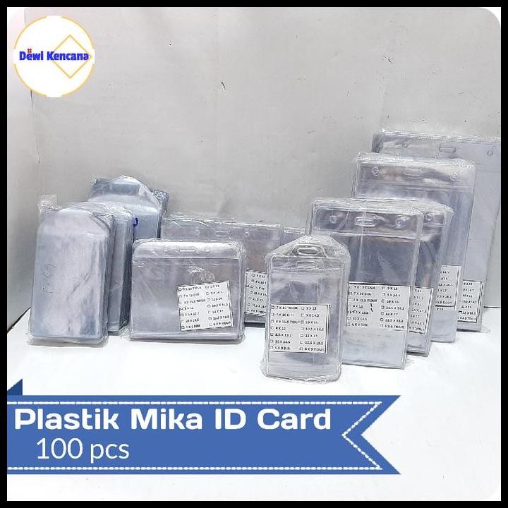 

Plastik Mika Name Tag Id Card 100Pcs Termurah