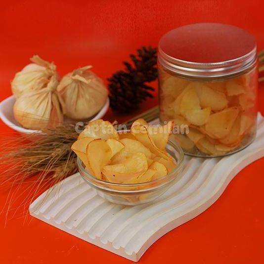 

HIW 1 KG - Keripik Singkong Rasa Original Asin gurih Captain Cemilan food Snacks Makanan Chips Pedas Jajanan