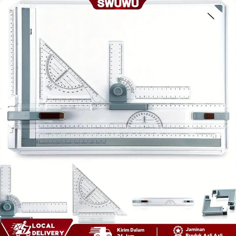 

PANAGO A3 PROFESSIONAL DRAWING BOARD TABLE TOP ARCHITECTS TECHNICAL DESIGN DRAFTING PARALLEL RULER/PORTABLE DRAFTING BOARD GRAPHIC ARCHITECTURAL TABLE