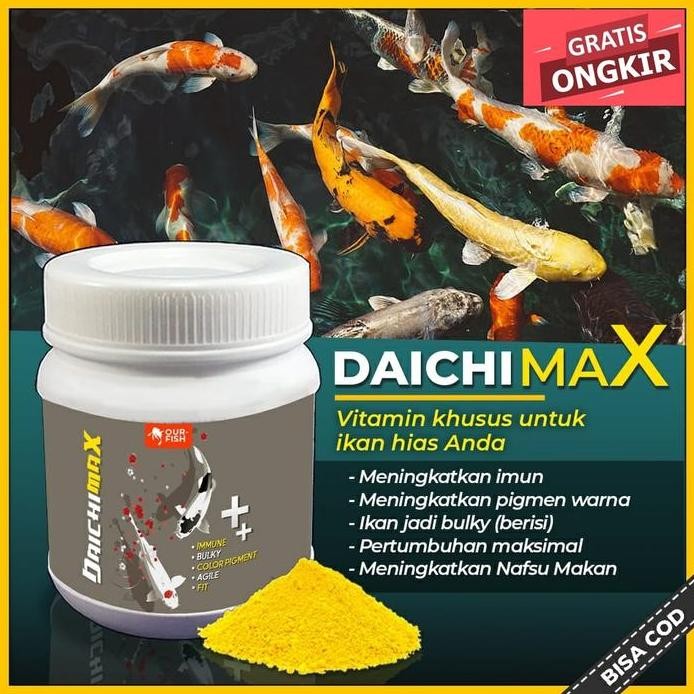 Terlaris Vitamin Ikan Koi Daichi Max Koi Kohaku Showa Platinum Slayer Import
