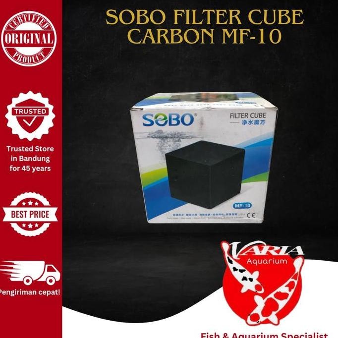 Sobo Filter Cube Carbon MF-10 Media Filter Aquarium Karbon Aktif Carbon Filter Aquarium Media Filter
