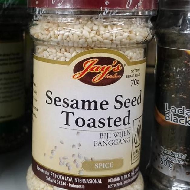 

Terlaris Biji Wijen Panggang Jay'S Sesame Seed Toasted Spice 70 Gr