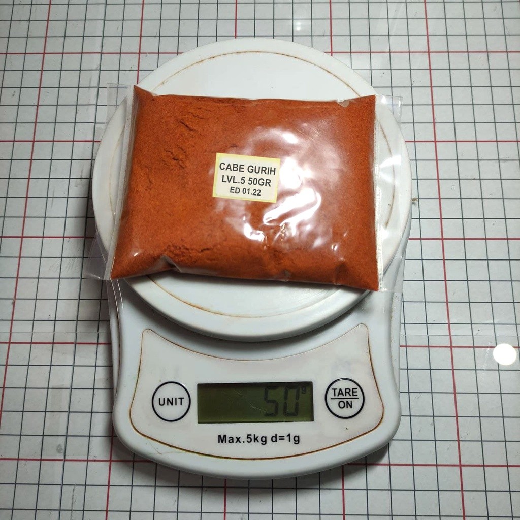 

BUBUK CABE PEDAS GURIH (LEVEL 5) 50 GRAM REPACK