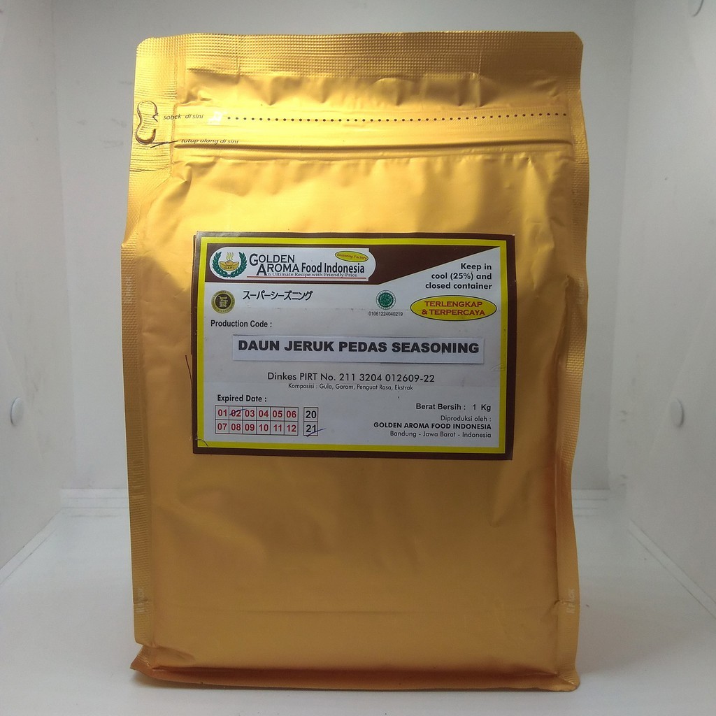 

BUMBU TABUR 1 KG RASA DAUN JERUK PEDAS, UNTUK ANEKA SNACK SHIHLIN KENTANG, TAHU CRISPY DLL HALAL MUI