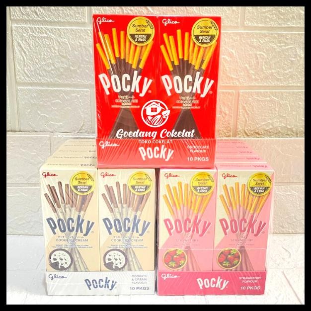 

GLICO POCKY COKLAT STICK MINI HALF SNACK HALAL 1 PACK ISI 10 PCS X 22 GR