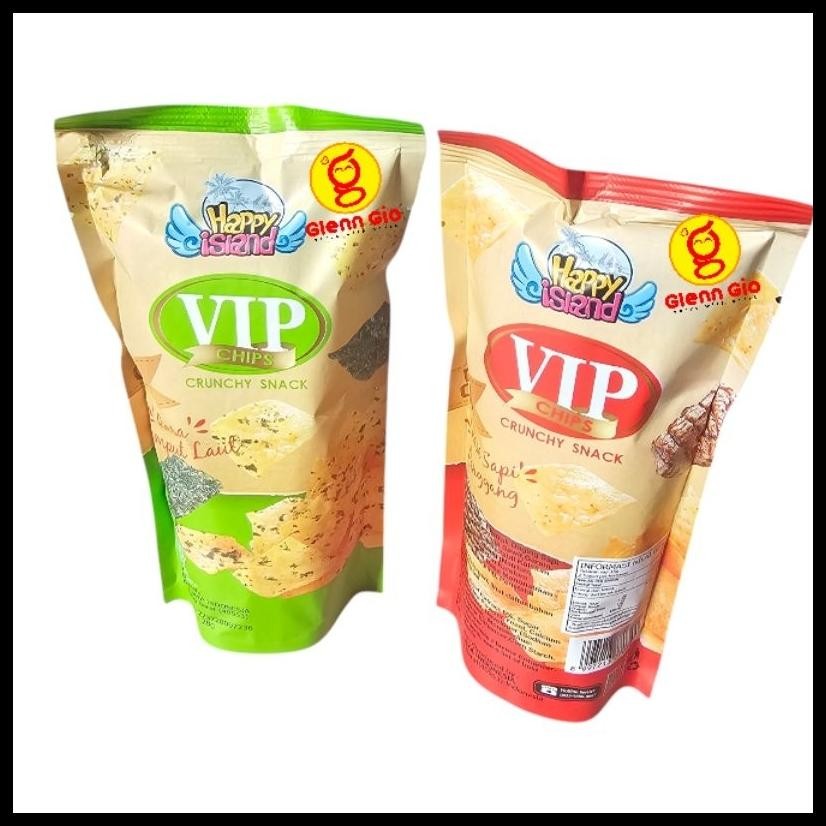 

KERIPIK HAPPY ISLAND VIP CHIPS CRUNCHY SNACK