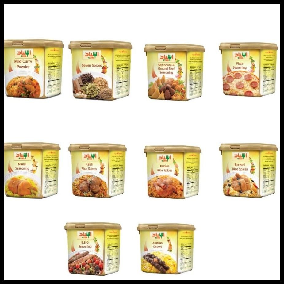 

BUMBU MASAKAN ARAB UNTUK NASI KEBULI ESNAD KABLI RICE & BERYANI SPICES 200G (BRIYANI) BPOM HALAL