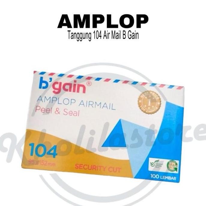 

Amplop Tanggung 104 Air Mail B GAIN isi 100 pcs Termurah