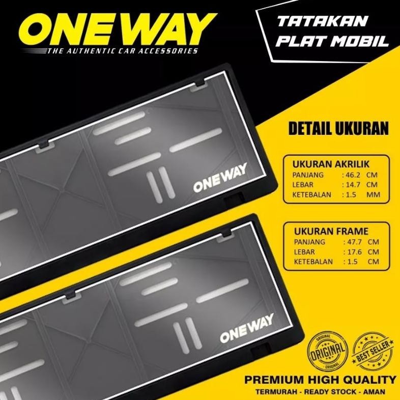 NEW Dudukan Plat Nomor Akrilik Mobil / Frame Plat Nomor Mobil