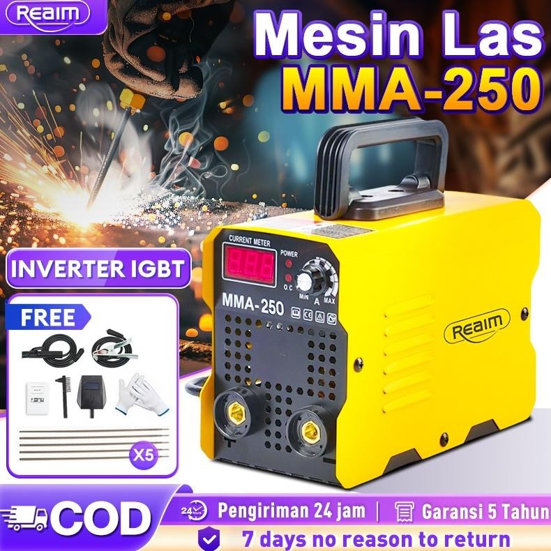 Termurah - Mesin Las REAIM Inverter MMA 120A  450 watt  Mesin las listrik 450 watt   Mesin trafo las