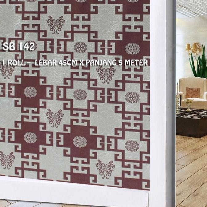 STICKER KACA 5 Meter x 45cm SUNBLAST STIKER WALL SETIKER SUNBLAS SANBLAST SANBLAS WALLPAPER PAPER HI