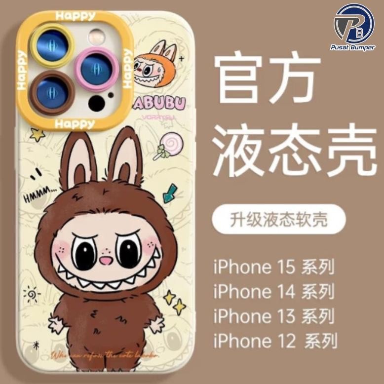 Cuci Gudang Do86 Ss990 Casing Labubu Kartun Lucu Untuk Case Hp Vivo Y02 Y02T Y03 Y12 Y15 Y17 Y15S Y0