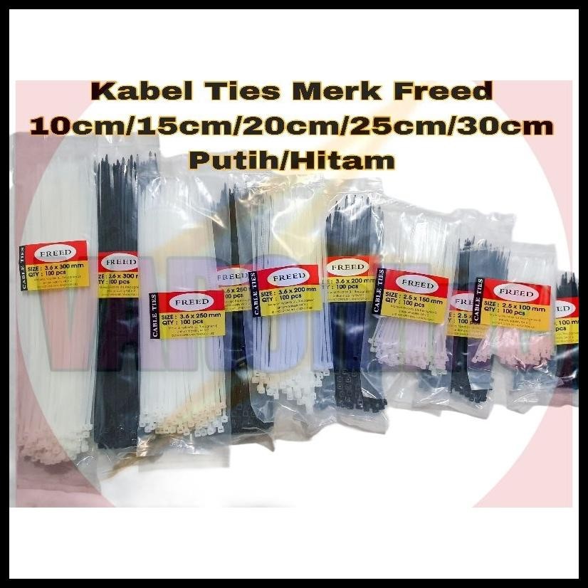 

FREED KABEL TIES PUTIH/HITAM (10CM/15CM/20CM/25CM/30CM)