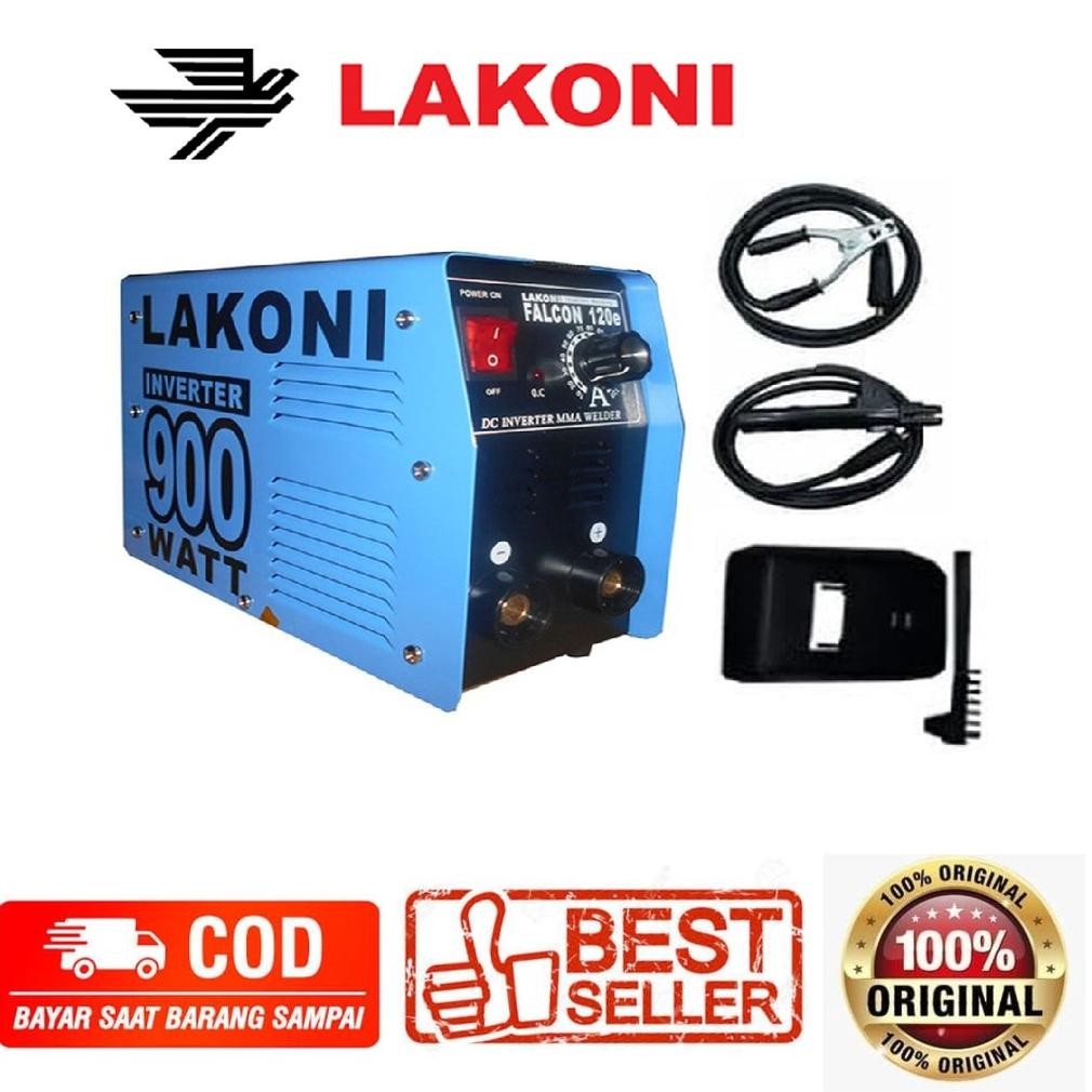 Mesin Travo Las Lakoni Falcon 120E / 120 E A Mesin Las Listrik Inverter 900w / Mesin Las Lakoni 900W