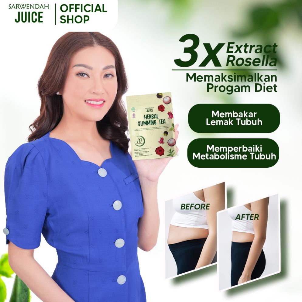

Ready Sarwendah Juice (Teh Isi 10) Sarwendah Herbal Slimming Tea 1 Pouch