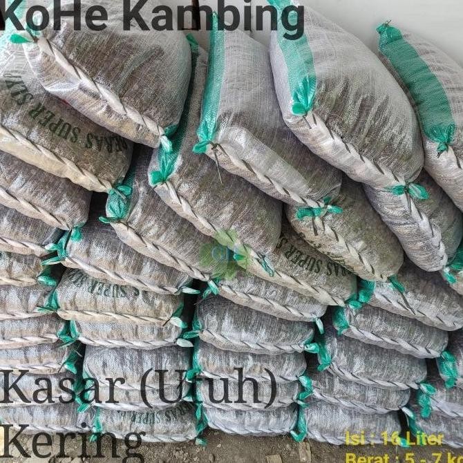 

Terlaris Pupuk Kandang Kambing Organik Kasar (8 - 9 Kg), Go-Jek Grab Only