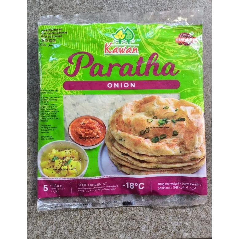 

Roti Paratha Onion 5 pc 400 gram Kawan Food nUg
