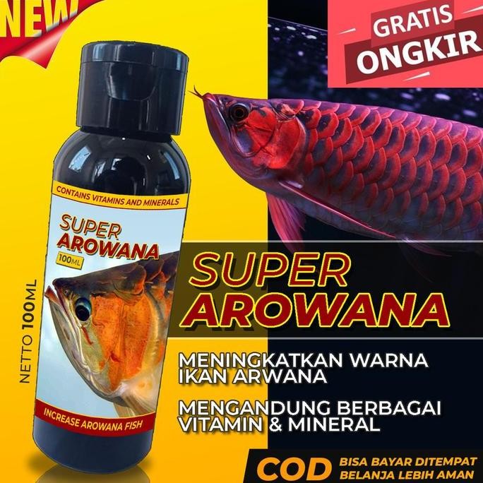 Terlaris Vitamin Ikan Arwana Super Arowana Arwana Super Red Golden Red Silver