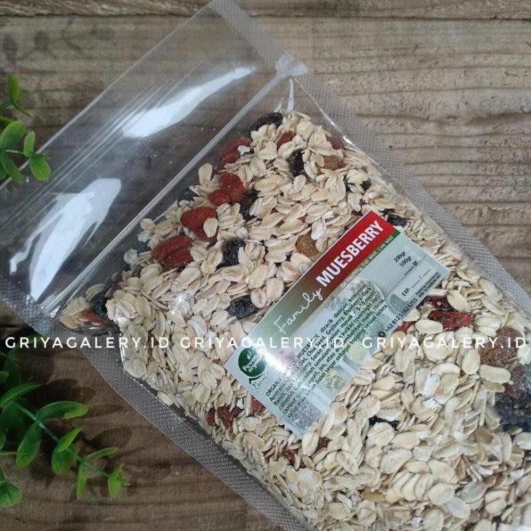 

Organic Family Muesli 500 gr / Sereal Sehat muesly dried fruit seed Organik Oat meal 500gr AST nUg