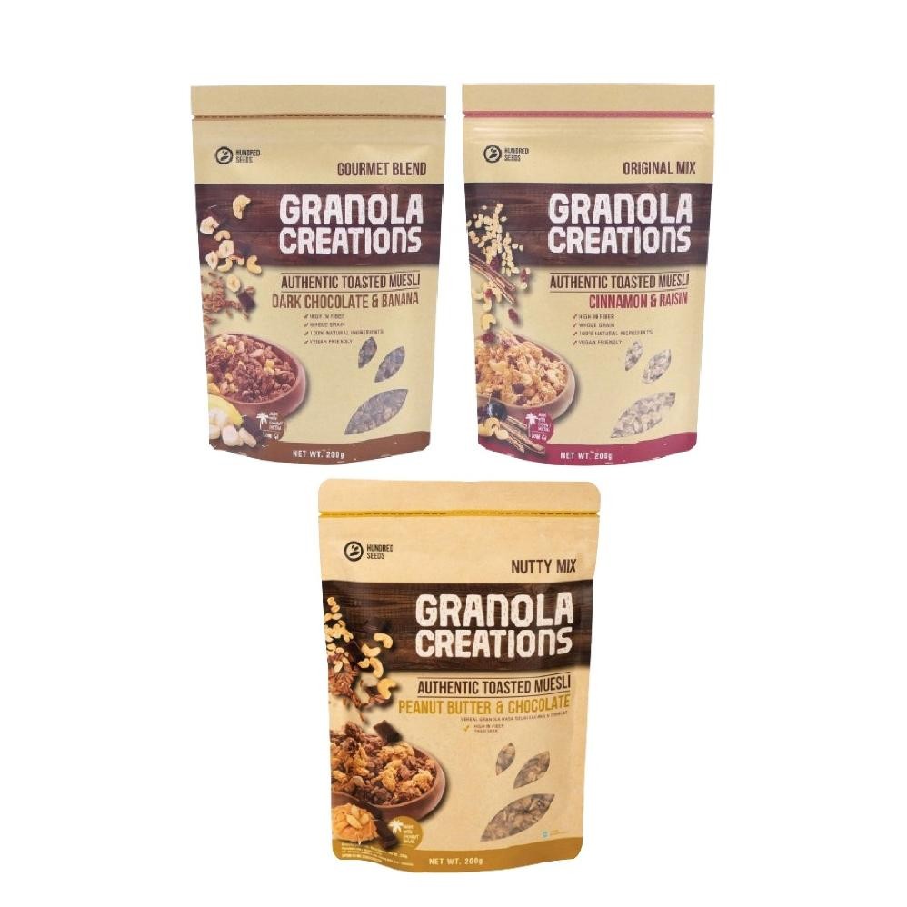 

Hundred Seeds Granola Creations / Healthy Granola 200gr AST nUg