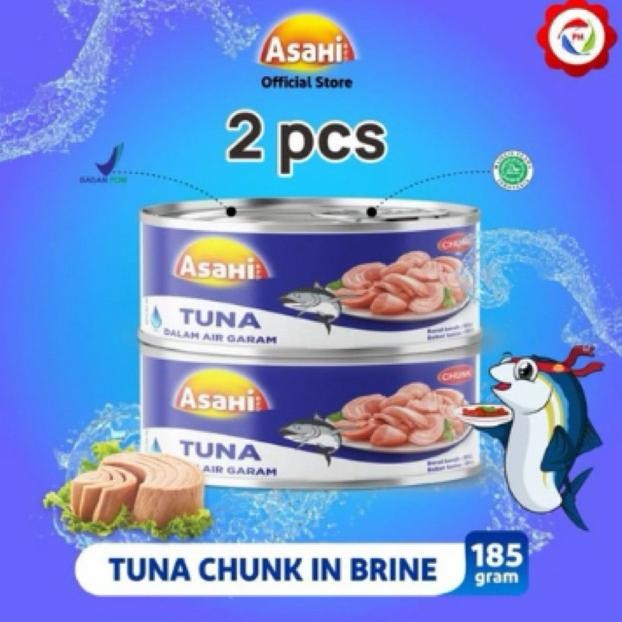 

Asahi Tuna Chunk In Brine 185gr - isi 2pcs nUg