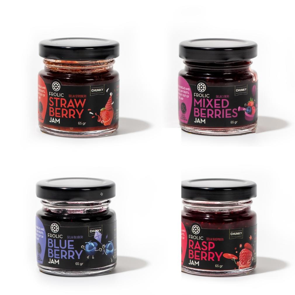 

Frolic Berries Jam (Strawberry/Raspberry/Blueberry/Mixed) Selai Buah Berries Asli AST nUg