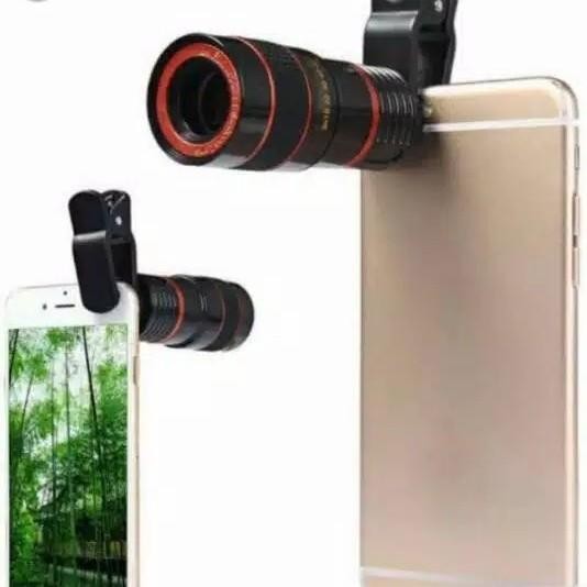 Lensa Zoom 8X / Telescop Zoom 8X Penjepit