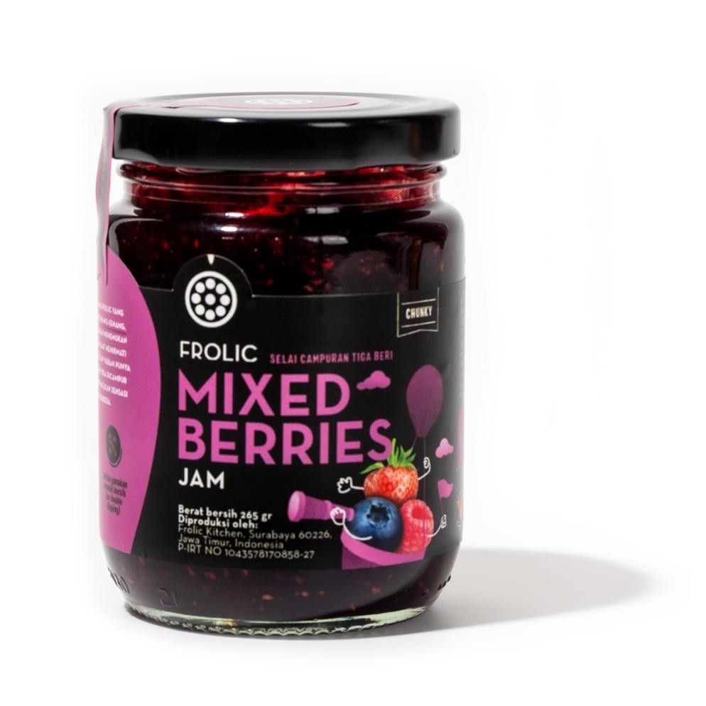 

FROLIC Mixed Berries Jam - Raspberry Blueberry Strawberry Selai Campuran Raspberi Blueberi Stroberi AST nUg