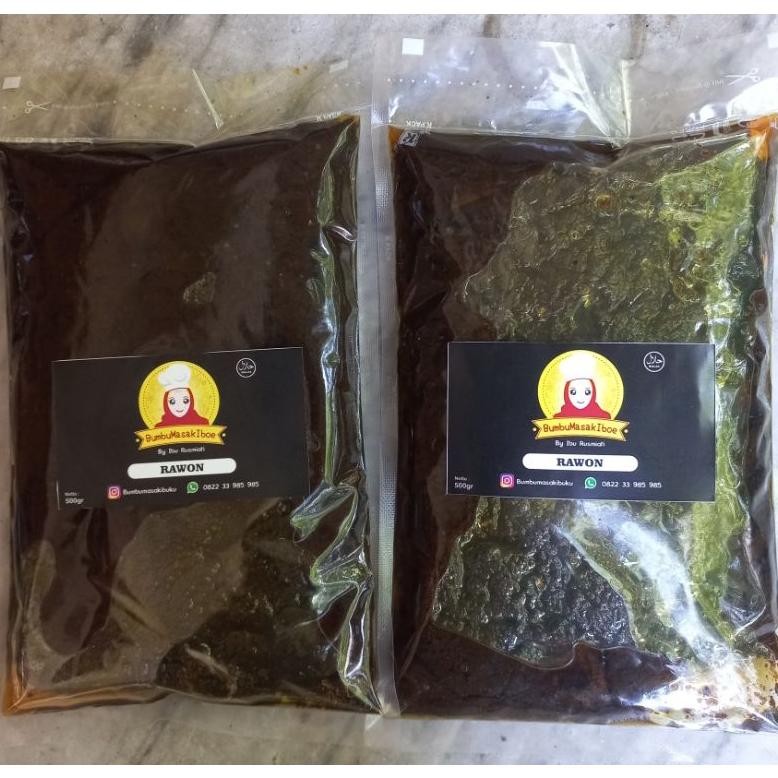 

Bumbu racikan,Bumbu Rawon,Bumbu dapur,bumbu instan home made berat 500gr nUg