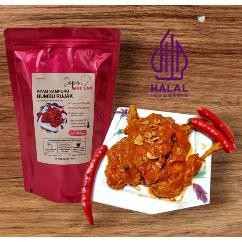 

AYAM KAMPUNG BUMBU RUJAK ala Dapur Mak Lan HALAL nUg